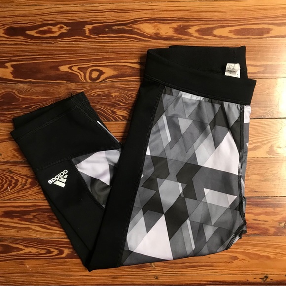 adidas Pants - 🌀SALE🌀Adidas Geometric Black & White Leggings